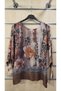 Italian Mercerized Blouse with Mixed Pattern Print - 6