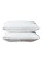 Hours Princess Hotel Pillow Pack Of 2 Microfiber 1Cm Stripe Pillow, 1000Grms, Queen Cotton White 75x
