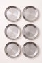 6-Piece Stainless Steel Sauce Bowl and Presentation Plate Set 12 cm - 2