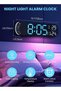 Necomi LED Digital Clock, Digital Wall Clock with Remote Control, 9 RGB Color Modes with Time Date D - 2