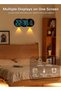 Necomi Digital Wall Clock, Remote Controll, 2 Alarms, LED Display, Auto DST, Temperature, Night Ligh - 3