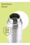 Thermosteel Flip Lid 1000, Double Walled Vacuum Insulated Thermos 1000 ml | 34 oz | 1 Ltr | 2 - 4