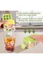 MOMENT 2-in-1 Ice Cube Bottle with Straw, Easy-Press Ice Tray Water Bottle, Press-to-Release Ice Mak - 4