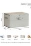 DUNISO 3 Pack Closet Storage Box with Zipper Lid, Dust Proof Attic Fabric S (ZA7C43391D95AE8AB8E71Z) - 2