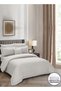 Donetella Hotel Striped Comforter Set, Fits 200x200 cm Size Bed, Removable Duvet Filler Included, 8- - 2