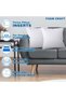 FOAM CRAFT Cushion Inserts for Sofas, Bed Pillows & Chair Cushions - Pack of 4 (35 x 35cm) - 4