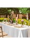 Woofixer Satin Tablecloth 145*200cm, Overlay Satin Table Cover Rectangle Bright Silk Tablecloth Smoo - 2