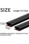 SYKON 6M Door Seal Strip Rubber Window Weather Stripping 19.7ft Window Seal Strip, Self-Adhesive Bac - 4