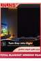 UNUNS Blackout Window Privacy Film,100% Light Sun Blocking Window Sticker,45x200cm Frosted Glass Sta - 2