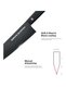Samura SHADOW Set of 3 Kitchen Knives | Chef's Knife, Utility Knife, Paring Knife | AUS-8 Stainless - 5