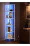 Yanara APP & Remote Controlled RGB Corner Shelf with Music Sync – 256-Level Smart LED Shelf for Saud - 3