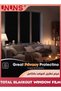 UNUNS Blackout Window Privacy Film,100% Light Sun Blocking Window Sticker,45x200cm Frosted Glass Sta - 3