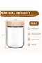 SKYLINK 16oz Glass Overnight Oats Containers with Bamboo Lids, 4 Pack – Wide Mouth Airtight Storage - 2