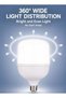 Max High Power LED Bulb E27 40W 50W 60W Super Bright 6500K Cool White Energy Saving T-Bulb for Home