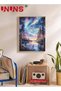 UNUNS Starry Sky Diamond Art Kits for Adults,5D Aurora Lake Diamond Painting Kits for Beginners, Fan - 2