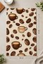 Coffee Beans Cotton Kitchen Towel 35X50 cm Digital Printed Drying Cloth - 4
