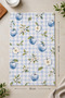 Blue Apples Decorative Kitchen Towel 35X50 cm Digital Printed Cotton Hand Drying Cloth - 4