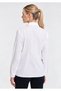 Women's White Long Sleeve Slim Shirt. - 5