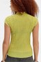 Women's Collar Detailed Textured Stretchy Knitted Blouse - 2