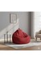 Harmony Home Round Bean Bag Chair | Soft Cotton Linen Cover with Polystyrene Bead Filling | Comforta