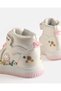 Girls Cream Hello Kitty High-Top Sneakers - 4