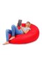 Comfy Pvc Classic Red Large Adult Bean Bag With Bouncy Virgin Beans Filling - 4