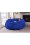 LIMOS Large Bean Bag Cover(Filler Not Included) Round Soft Fluffy Cover with Faux Fur