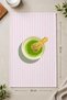 Matcha, Matcha Patterned Decorative Kitchen Towel 35X50 cm Digital Printed Cotton Hand Drying Cloth - 4