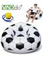 VAOdo Soccer Designed Inflatable Bean Bag Chair with Foot Pump, PVC Lounge Sofa, Washable Blow up Ch
