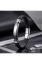 💎   Premium Shiny and Stylish Hematite Steel Natural Stone Leather Steel Men's Bracelet 31832B1D12 - 20 cm - 2