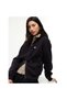 Women's Black Sweatshirt with Brand Logo, Suitable for Daily Use - 2