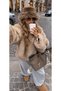 Women's Brown Plush Ushanka Hat with Fur Look, Soft and Fluffy Winter Russian Ushanka - 3