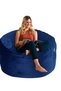 Comfy Adult Velvet Blue Classic Bean Bag - 2
