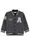 Embroidered Cardigan for 6-9 Years Old - Gray