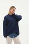 Women's Casual Knitted Crew Neck Oversize Sweater - 2