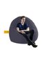 Cozy Buff Bean Bag Grey 80x50cm - 2
