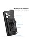 Case Compatible with Xiaomi Redmi Note 17 4g Sliding Camera Protection Ring Magnet Tank Cover Black - 5