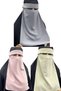 3 Pieces Hijab Medina Silk Eye-Veiled Veil Nikab