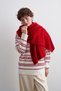 Geometric Motif Knitwear Sweater Ecru - 3