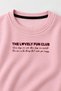 Girl's 2-Piece Hooded and Crew Neck Printed Winter Sweatshirt Set - 3
