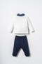 Baby Boy Polo Collar Set 6-36 Months White - 3