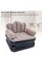 Tradeo 2-in-1 Inflatable Sofa Bed Convertible Air Couch – Flocked Surface, Comfortable Backrest & Ar - 4