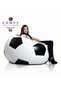 COMFY & CHILL LARGE FOOTBALL BEAN BAG WHITE BLACK - 3