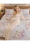 Turkish Style King Size Flat Bedsheet Set, 3 Pieces, 260 x 240 cm, 1 Flat Sheet and 2 Pillowcases (Ivory) - 7
