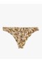 Floral Patterned Tulle Brazilian Panties - 2