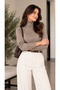 Women's Pullover with Snap Buttons on the Sleeves - 2