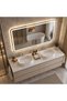 Rectangular LED Mirror 110×80 cm, Front + Back Lighting, Defogging, 3 Light Modes, Touch - 2