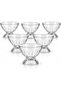 140ml Transparent Glass Dessert Bowls, Set of 6