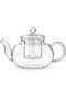 Glass Teapot with Filter, 850 ml Capacity, Transparent