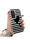 Redmi 15 5g Compatible Striped Black Case, Shockproof Silicone, Stylish - 2